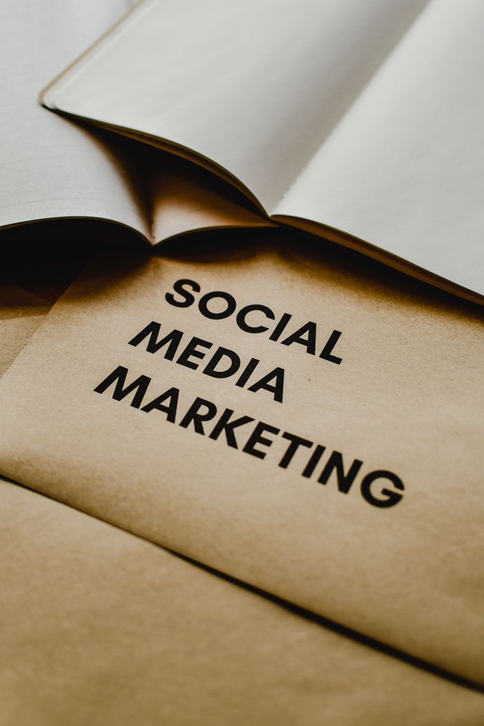 Home Close-up of brown envelopes with 'Social Media Marketing' text, ideal for startup themes.